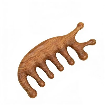 Cov plaub hau loj hlob Massage Comb